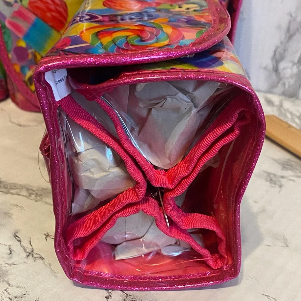 NWT, Claire’s Colorful Cosmetic Organizer BUNDLE (6) W/ Colorful Candy Print